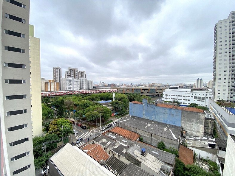 Apê 2 min. do metrô Brás, Academia e Lavanderia