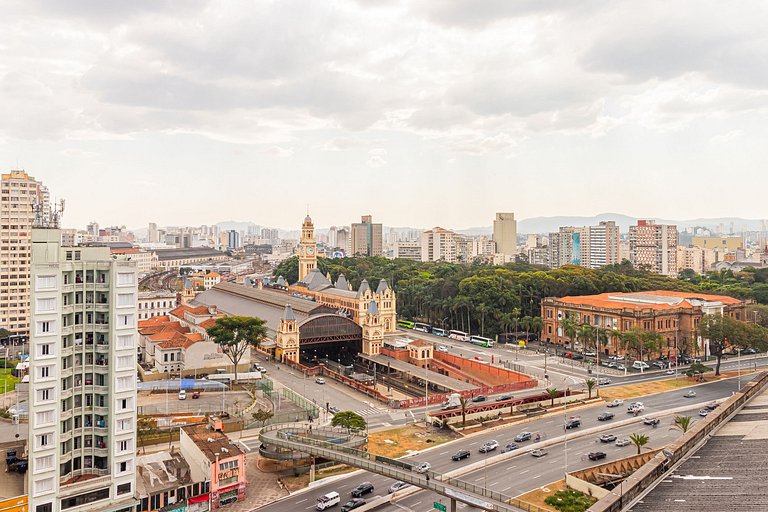 Apê Completo - Metrô, Piscina, Rooftop e Coworking