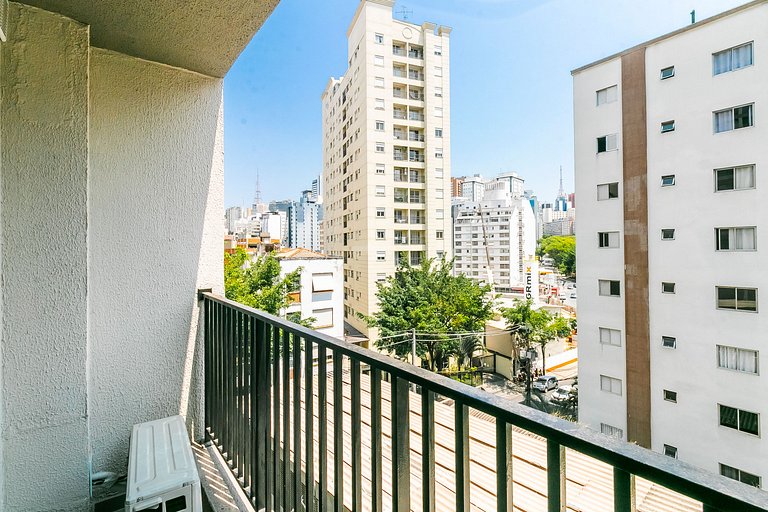 Studio 1km da Paulista, Academia e Piscina Rooftop