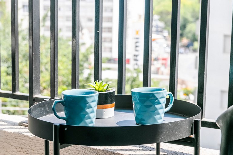 Studio 1km da Paulista, Academia e Piscina Rooftop