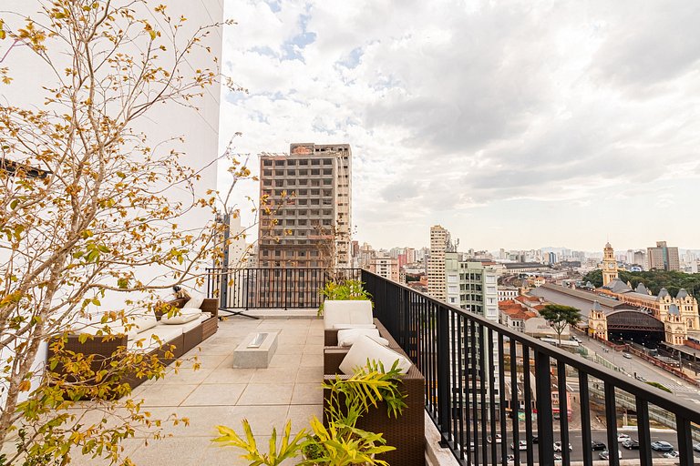 Studio TOP + AC, Piscina, Rooftop e Metrô